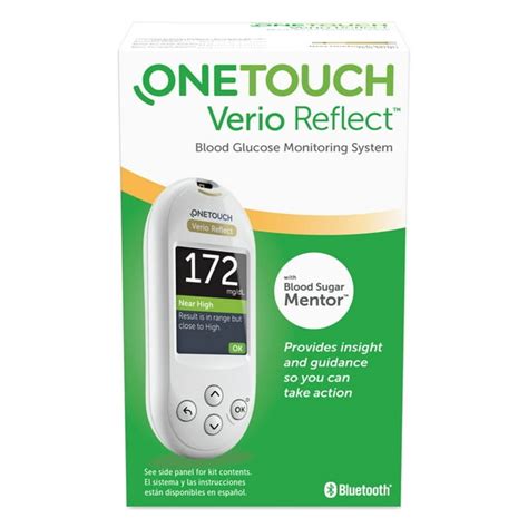 OneTouch Verio Reflect Blood Glucose Meter - Blood Sugar Monitor - Walmart.com - Walmart.com