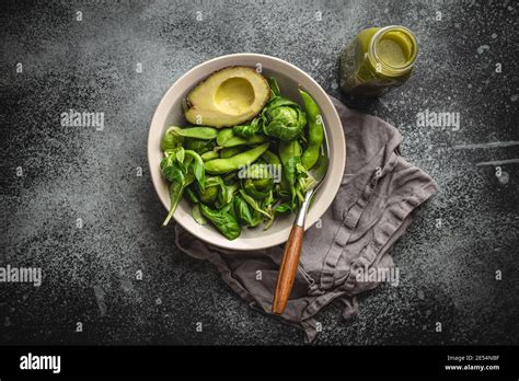 Green healthy salad Stock Photo - Alamy