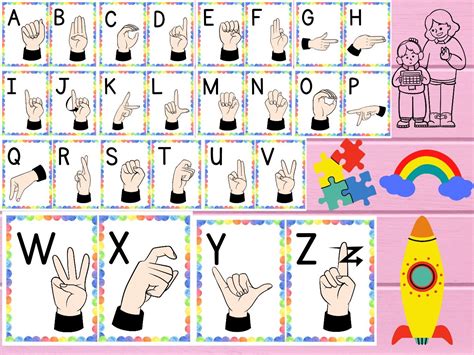 ASL ALPHABETS FLASHCARDS