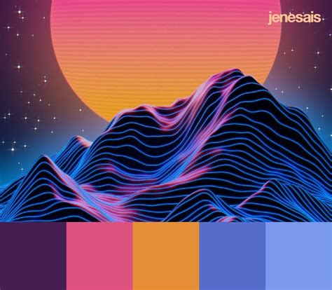 Synthwave Color Palette | Retro color palette, Neon colour palette, Color palette challenge