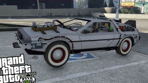 GTA 5 PC VEHICLE MOD - BACK TO THE FUTURE DELOREAN MOD - YouTube