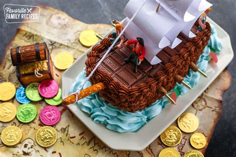 Pirate Ship Cake - Great for Birthdays! | Favorite Family Recipes