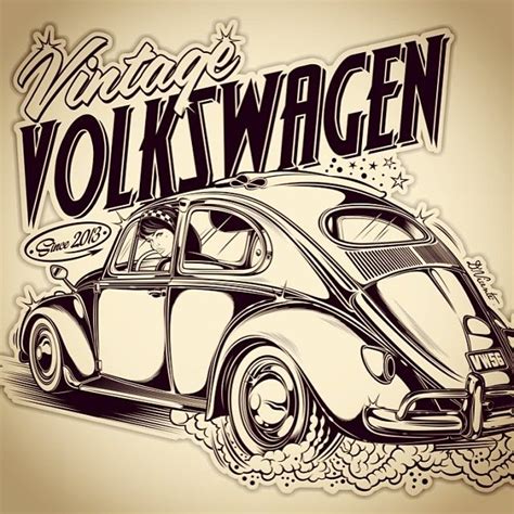 Logo Vintage Volkswagen... #Padgram Volkswagen New Beetle, Vw Bus, Vintage Volkswagen, Vw ...