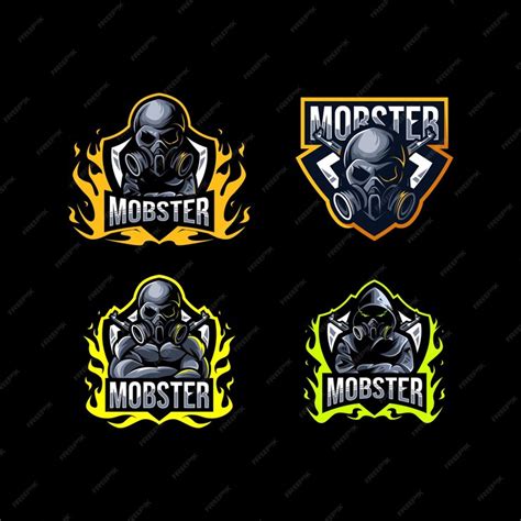 Premium Vector | Mobster logo mascot collection template design