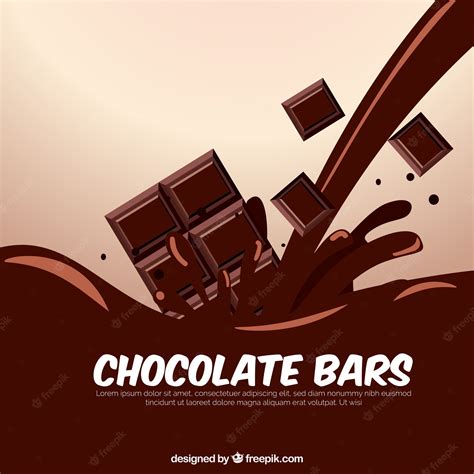 Premium Vector | Chocolate bar melting