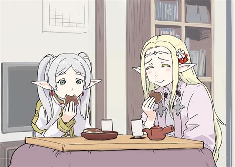 [ART] Elda and Frieren snacking together [Sousou no Frieren / Otaku Elf] : r/manga