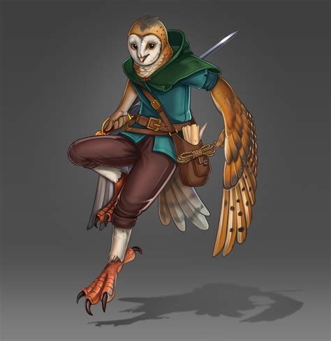 [ART] Made some character art of my Owlfolk bladesinger, Ollie : r/DnD