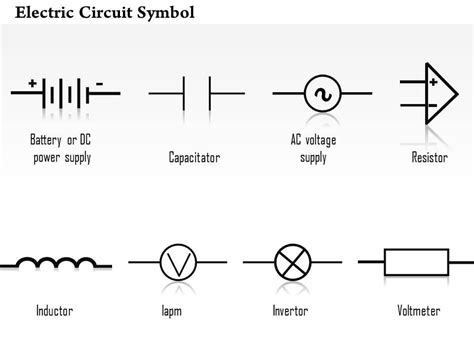 0814 Electric Circuit Symbol Diagrams Capacitor Resistor Inductor ...