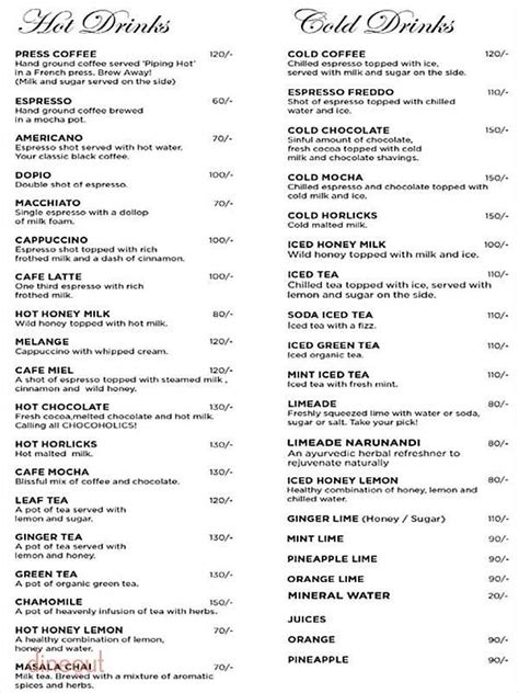 Dyu Art Cafe Menu Prices - Download Free Mock-up