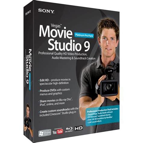 Sony Vegas Movie Studio 9 Platinum Edition Pro Pack SPPMS9000