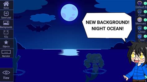 NEW BACKGROUND! Night Ocean in Gacha Club | Gacha Club Hacks - YouTube