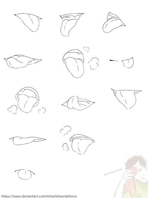 Mouth and Tongue Reference | Mouth drawing, Art reference, Drawings