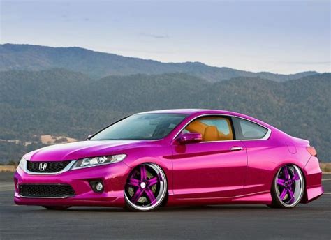 Visit ~ MACHINE Shop Café (Slammed Hot Pink Honda Coupé) | Honda Cars