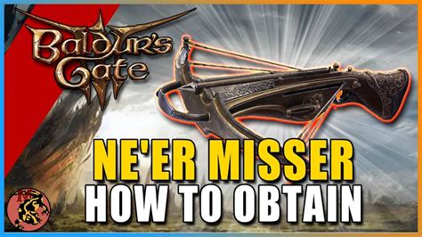 Baldur's Gate 3 How To Obtain THE BEST Hand Crossbow! FORCE DAMAGE Ne'er Misser | Baldur's Gate ...