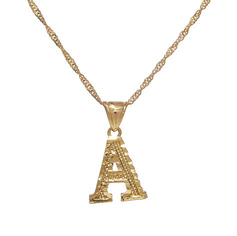 Block Letter Necklace– VibeSzn