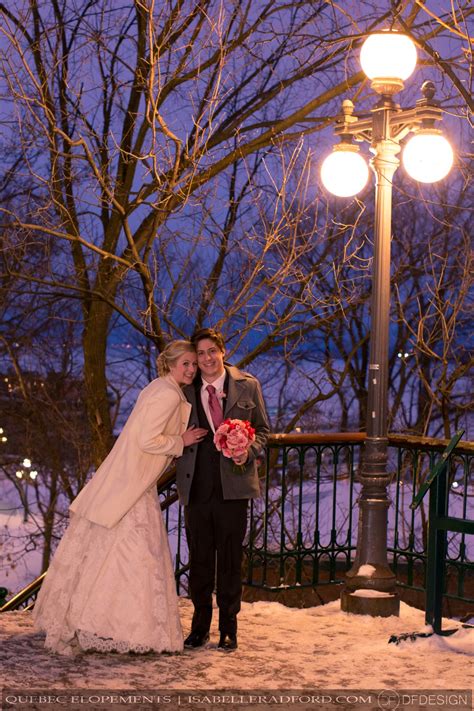 Winter wedding in Quebec city | Mariages intimes - Quebec Elopements