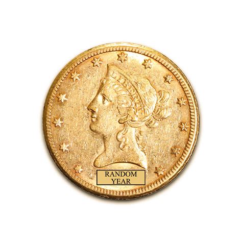 Early Gold Bullion $10 Liberty Almost Uncirculated | Golden Eagle Coins