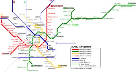 Milan Subway Map for Download | Metro in Milan - High-Resolution Map of ...