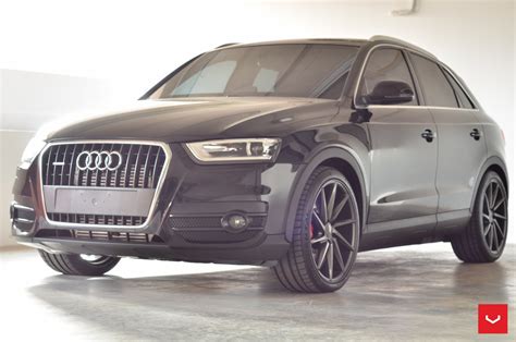 Black Audi Q3 On Vossen VVSCVT Custom Wheels — CARiD.com Gallery