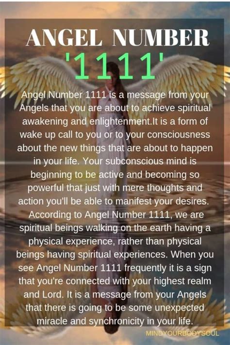 Angel Number 1111 is a message from your Angels that you are about to achieve spiritual ...