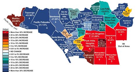 Los Angeles Map Of Neighborhoods - Fernandina Beach Map