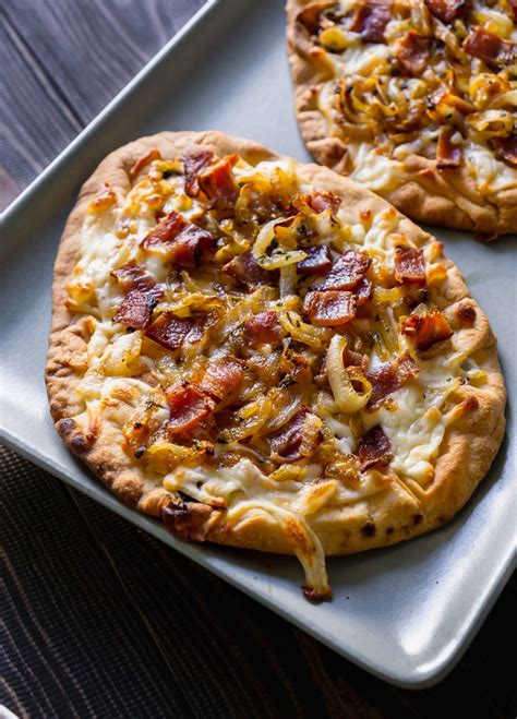 Quick And Easy Caramelized Onion And Bacon Pizza - JZ Eats