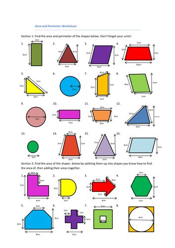 Introduction to 2D shape and perimeter by - UK Teaching Resources - TES