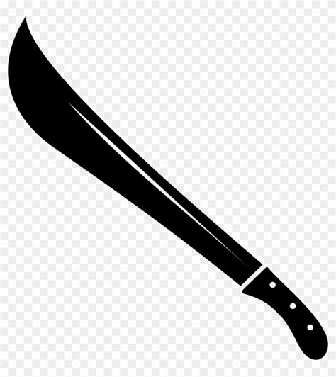 Knife Clipart Machete - Machete Clip Art, HD Png Download - 930x1000(#6117457) - PngFind