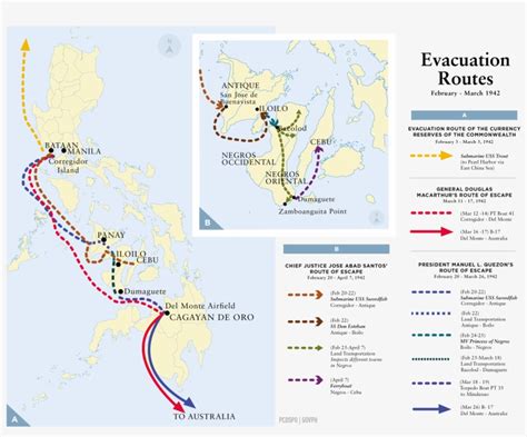 Evacuation Routes February - Timeline Battle Of Bataan PNG Image | Transparent PNG Free Download ...