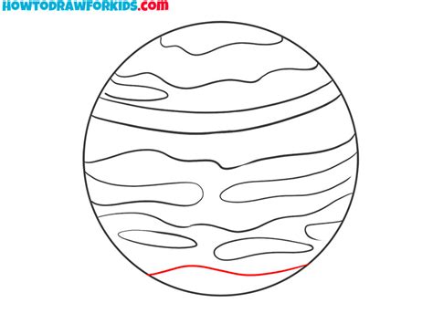 How to Draw Jupiter - Easy Drawing Tutorial For Kids