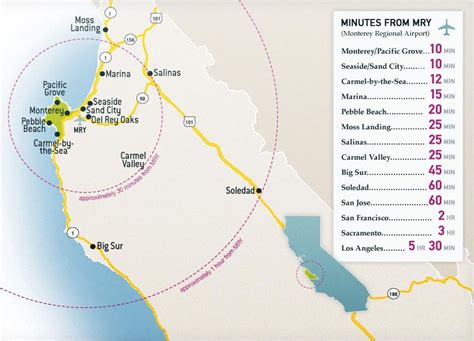 Monterey Peninsula Map & Directions | Portola Hotel & Spa