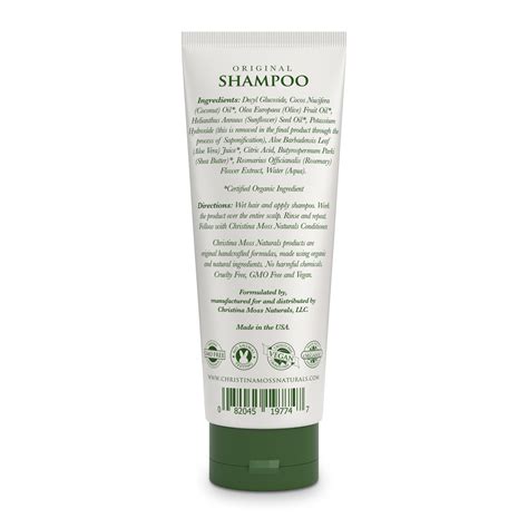 Hair Shampoo - Made With Organic Aloe Vera And Clean, Pure Ingredients - Christina Moss Naturals