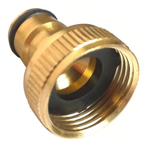 New Brass Hose Tap Connector 3/4 Inch Threaded Garden Water Pipe Adaptor EHE8 04 725350363161 | eBay