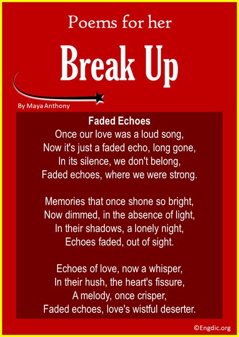 10 Best Break up Poems for Her - EngDic