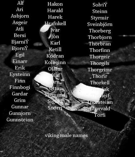 Viking male names | writing | Pinterest