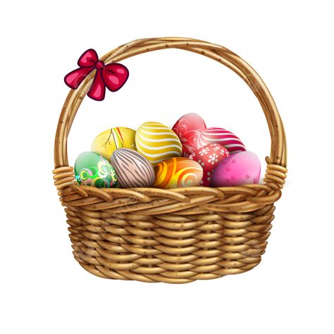 Easter Egg Basket Bunny Clipart Transparent Background, Easter Clipart, Egg Clipart, Bunny ...