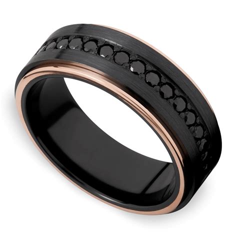 7 Men's Black Diamond Wedding Band Ideas