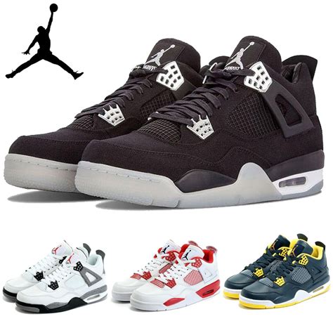 Nike Air Jordan 4 IV Retro Alternate 89 White Black Gym Red Mens Basketball Shoes Sports AJ4 ...