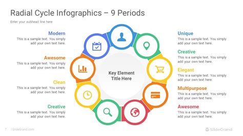 Radial Cycle Infographics PowerPoint Template Designs - SlideGrand