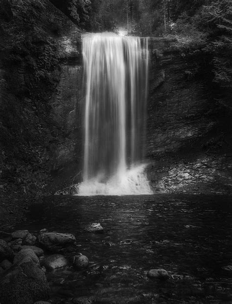 Free photo: Waterfall, Monochrome - Free Image on Pixabay - 451610