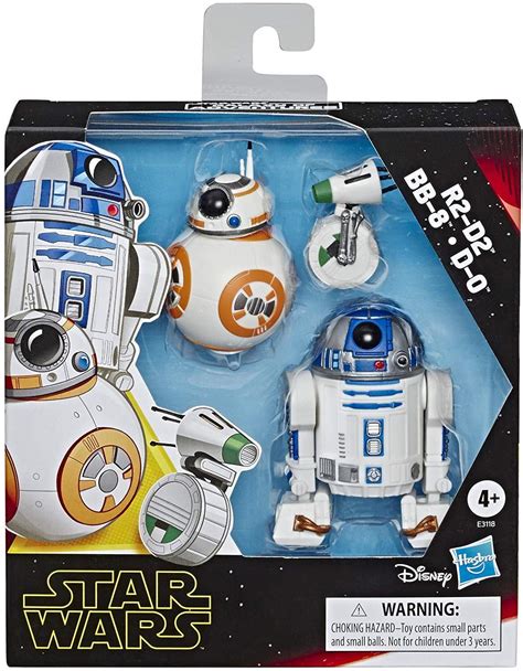 Star Wars Galaxy of Adventures R2-D2 BB-8 D-O Action Figure 3 Pack 5 ...