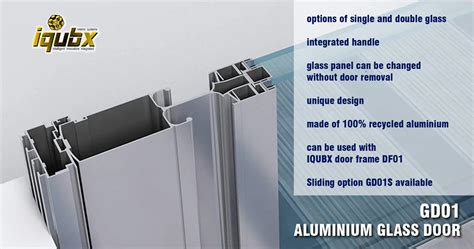 IQUBX aluminum glass door detail - IQUBX