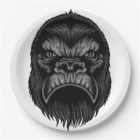 Gorilla Paper Plate | Zazzle.com