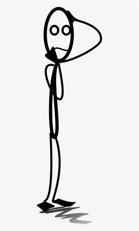 Original - Stick Man Scratching Head PNG Image | Transparent PNG Free Download on SeekPNG