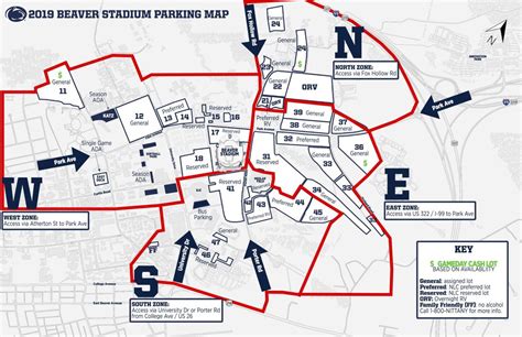 Penn State releases new traffic and parking plan for 2019 football season | Penn State Football ...