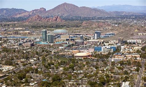 Tempe, Arizona Skyline stock image. Image of elevated - 29605327