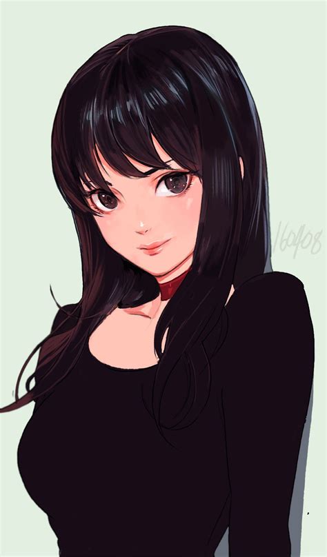 Anime Characters Female Black Hair