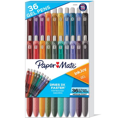 InkJoy Gel Pens, Medium Point (0.7 mm), Assorted, 36 Count - SAN2132016 | Sanford L.P. | Pens