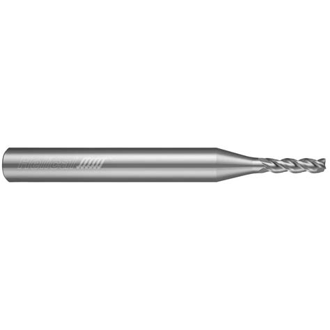 Helical Solutions - Corner Radius End Mill: 1/8" Dia, 1/2" LOC, 0.0100 ...