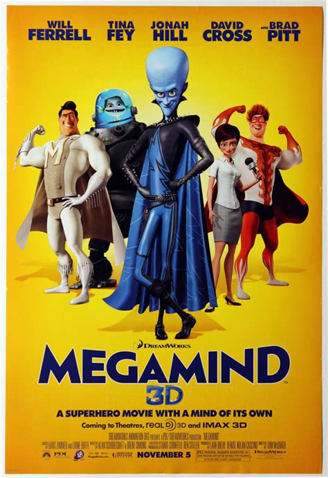 Megamind 3D Advance Promotional Mini Movie Poster